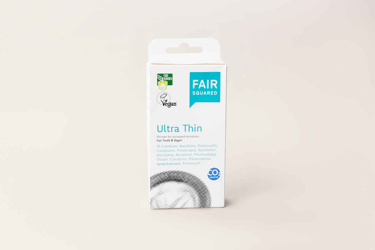 "Ultrathin" lubricated vegan condoms (pack of 10) | Fair Squared 